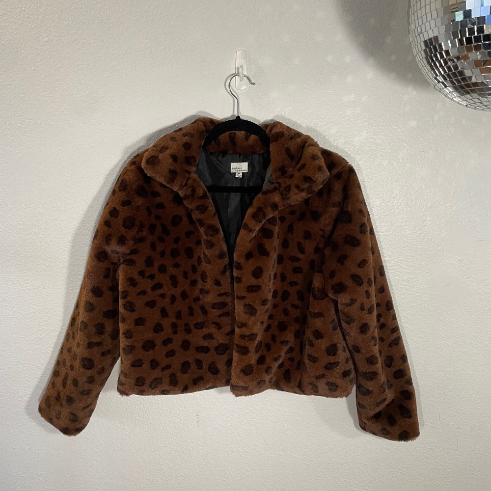 Madison & Berkeley Cheetah Coat, Size M
